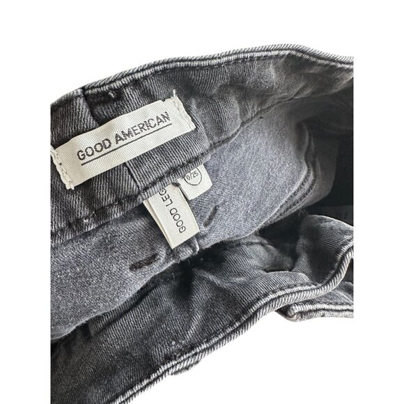 GOOD AMERICAN Womens Gray Wash Skinny Jeans Size 25” - Picture 3 of 5